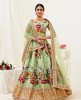 Floral Digital Print Lehenga With Sequence Embroidery Work and Pearl Work